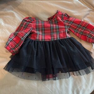 Andy & Evan red plaid Christmas dress